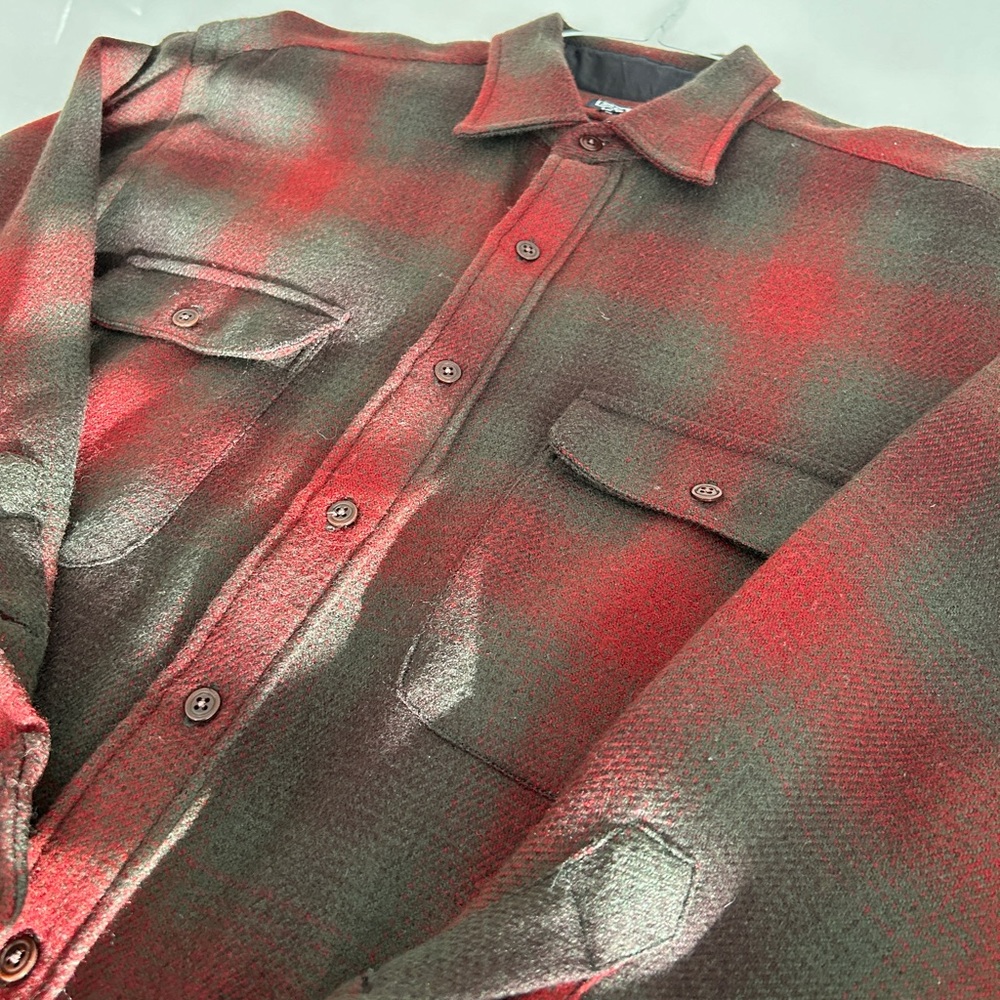 Polo Ralph Lauren | Vintage Wriston 100% Wool Flannel Long Sleeve Shirt | Size L
